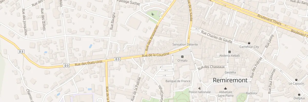 Plan du 16 Rue de la Courtine à Remiremont