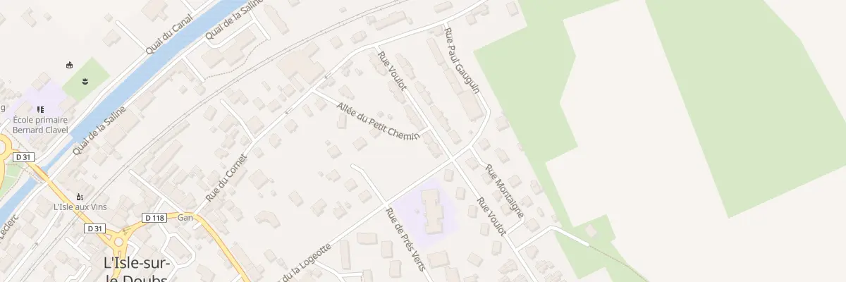 Plan du 14 Rue Voulot à L’Isle-sur-le-Doubs