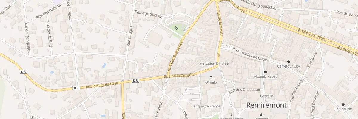 Plan du 8 Rue des Brasseries à Remiremont