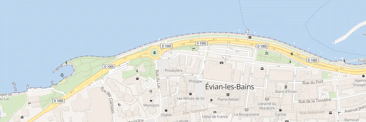 Plan du 2 Pas Du Col Vert à Évian-les-Bains