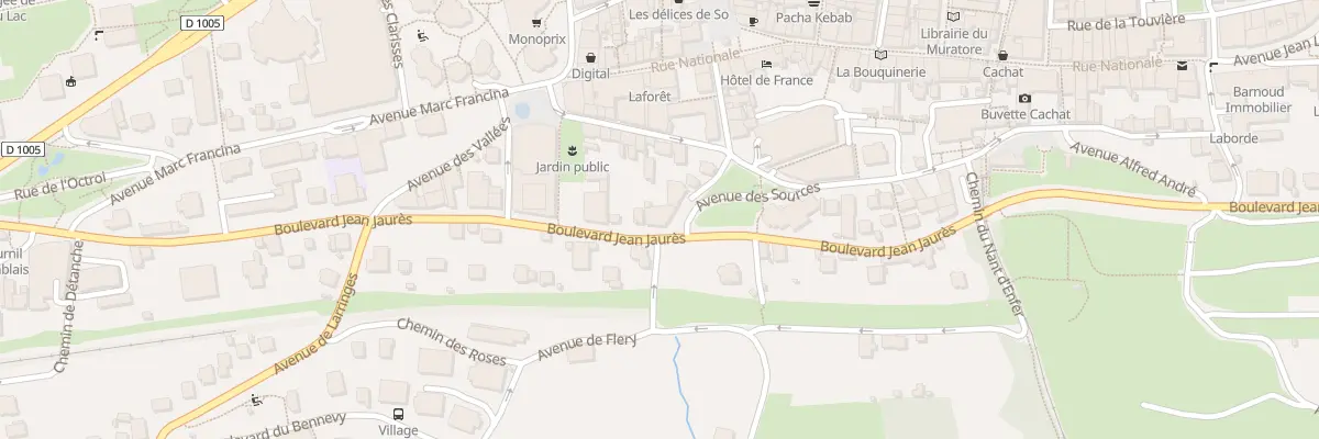 Plan du 28 Bd Jean Jaures à Évian-les-Bains