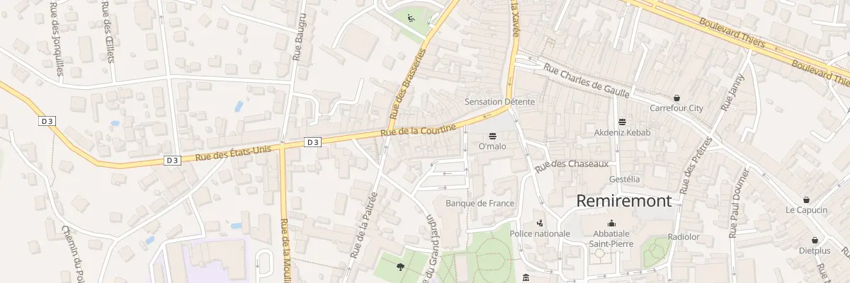 Plan du 13 Rue de la Courtine à Remiremont