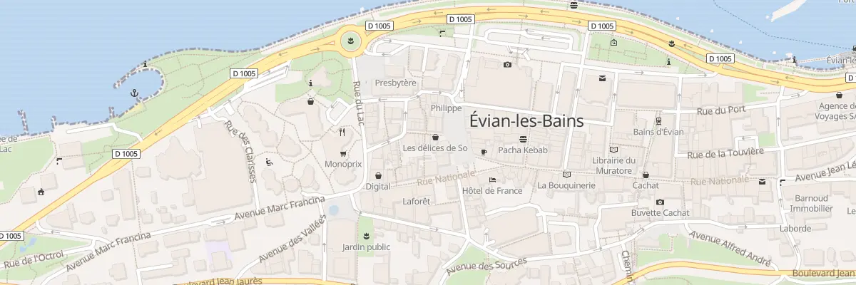 Plan du 1 Rue De L Eglise à Évian-les-Bains