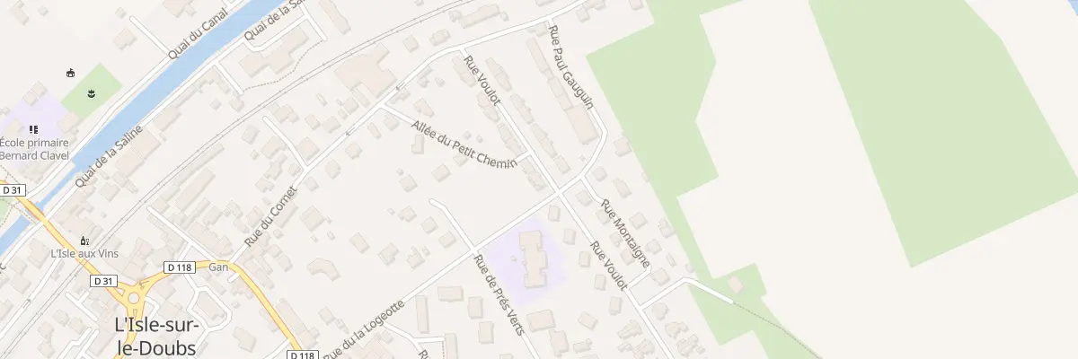 Plan du 16 Rue Voulot à L’Isle-sur-le-Doubs