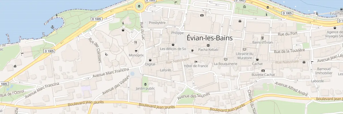 Plan du 70 Rue Nationale à Évian-les-Bains