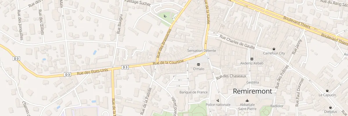 Plan du 10 Rue de la Courtine à Remiremont