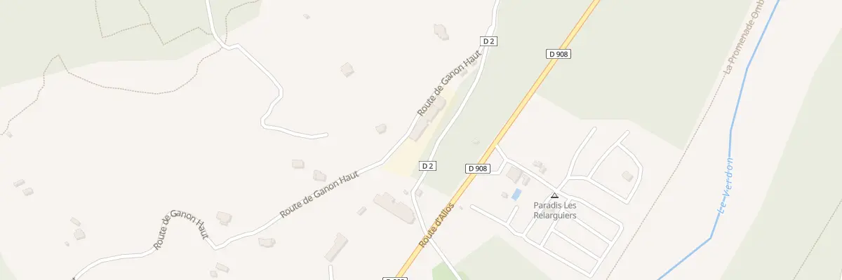 Plan du 163 Rte de Ganon Haut à Beauvezer