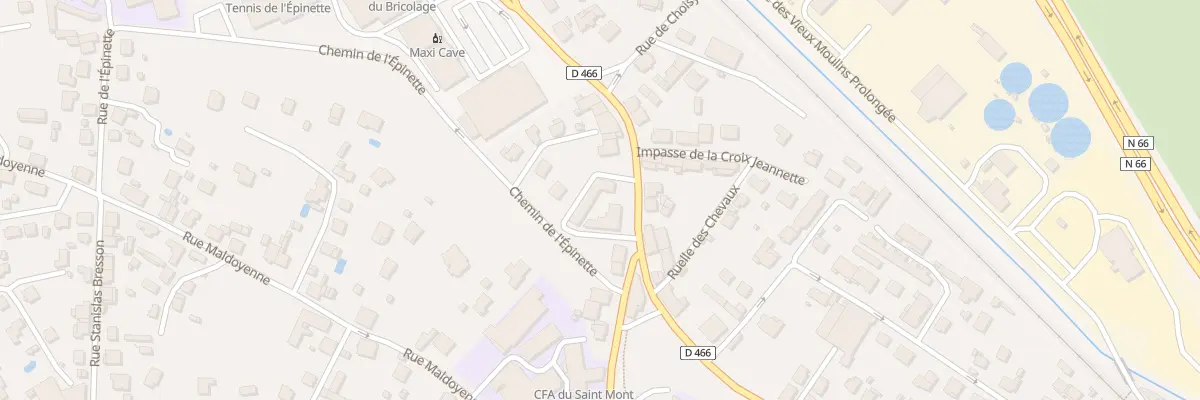 Plan du 17 Fg d’Epinal à Remiremont