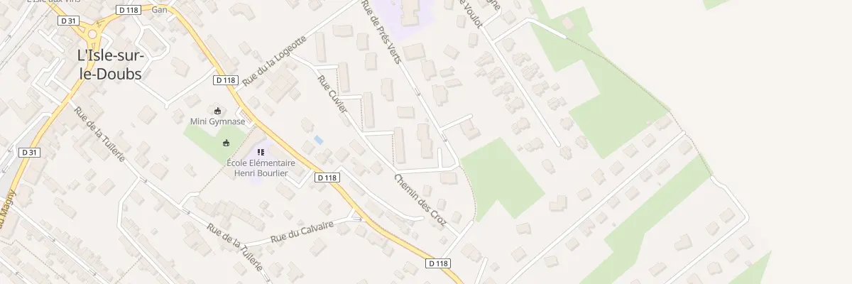 Plan du 11 Rue des Pres Verts à L’Isle-sur-le-Doubs