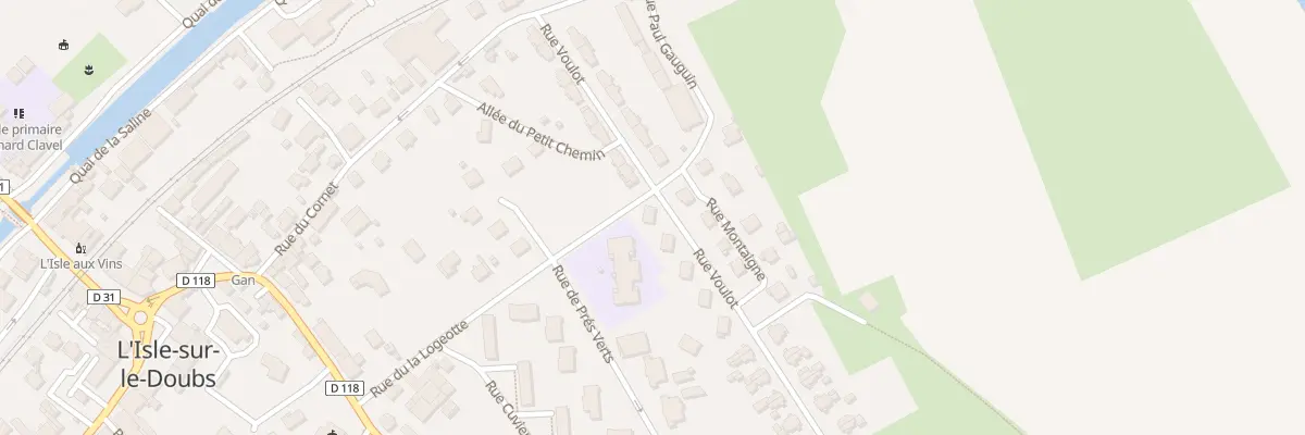 Plan du 18 Rue Voulot à L’Isle-sur-le-Doubs
