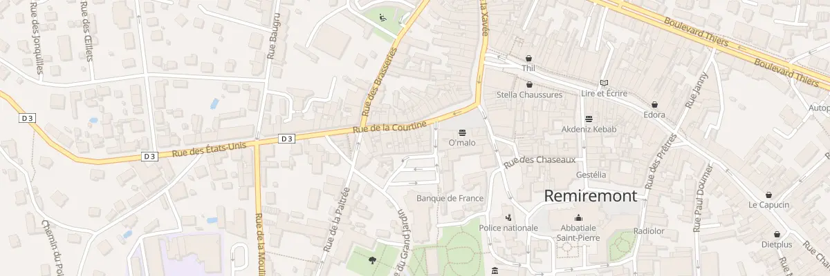 Plan du 5 Rue de la Courtine à Remiremont