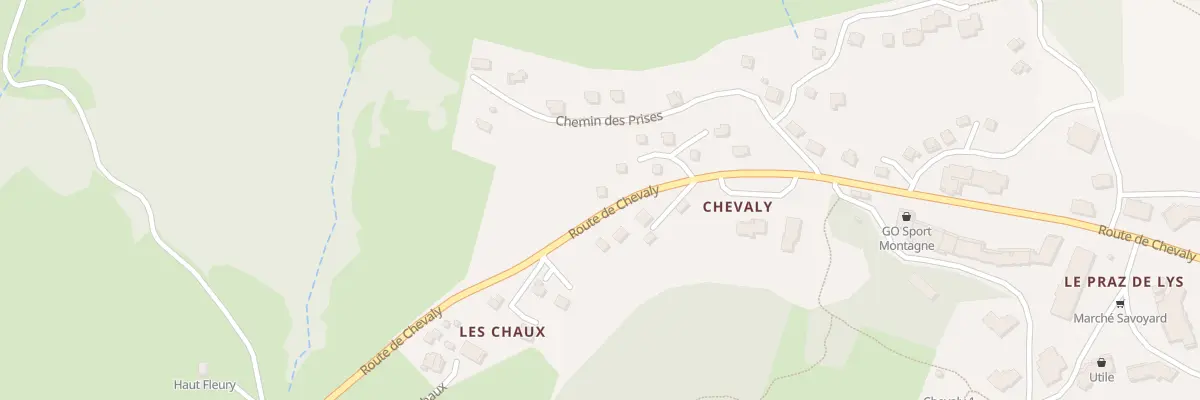Plan du 1452 Rte de Chevaly à Taninges
