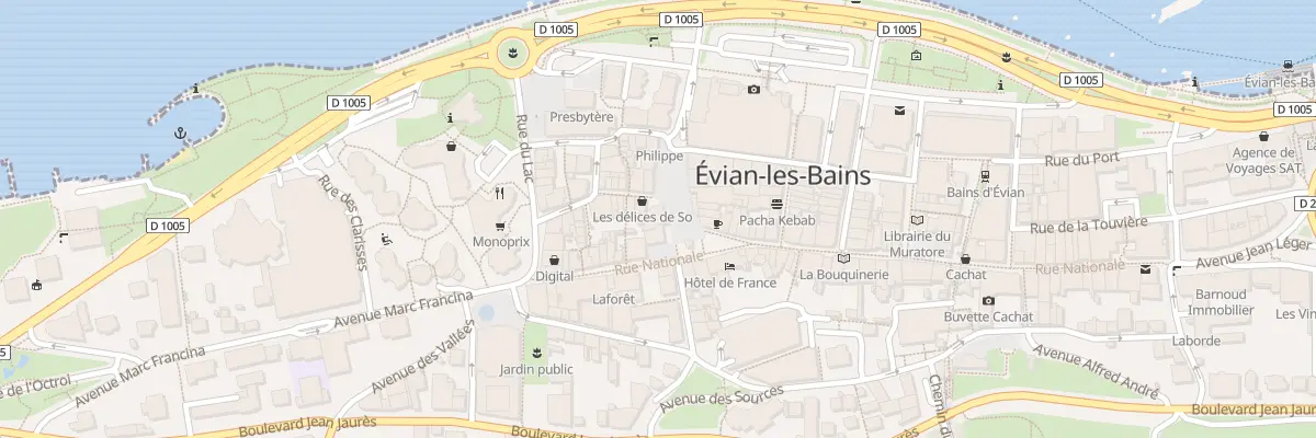 Plan du 3 Pl Charles De Gaulle à Évian-les-Bains