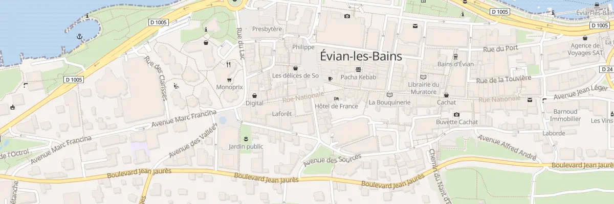 Plan du 63 Rue Nationale à Évian-les-Bains