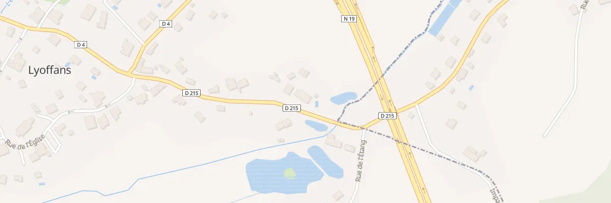 Plan du 19 Rue des Deux Ponts à Lyoffans