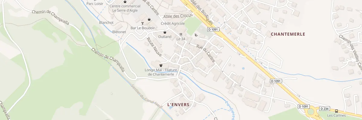 Plan du 14 Rue de la Petite Charriere à Saint-Chaffrey