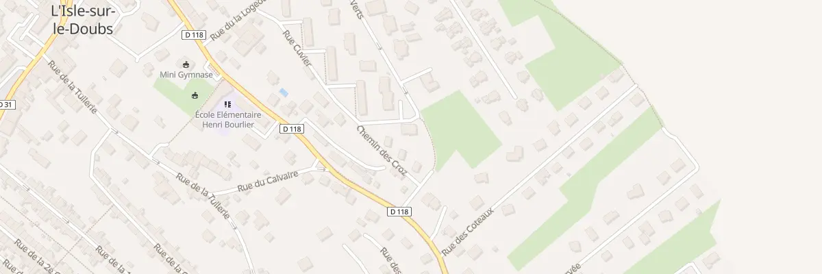 Plan du 13 Rue des Pres Verts à L’Isle-sur-le-Doubs
