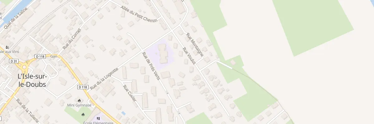Plan du 24 Rue Voulot à L’Isle-sur-le-Doubs