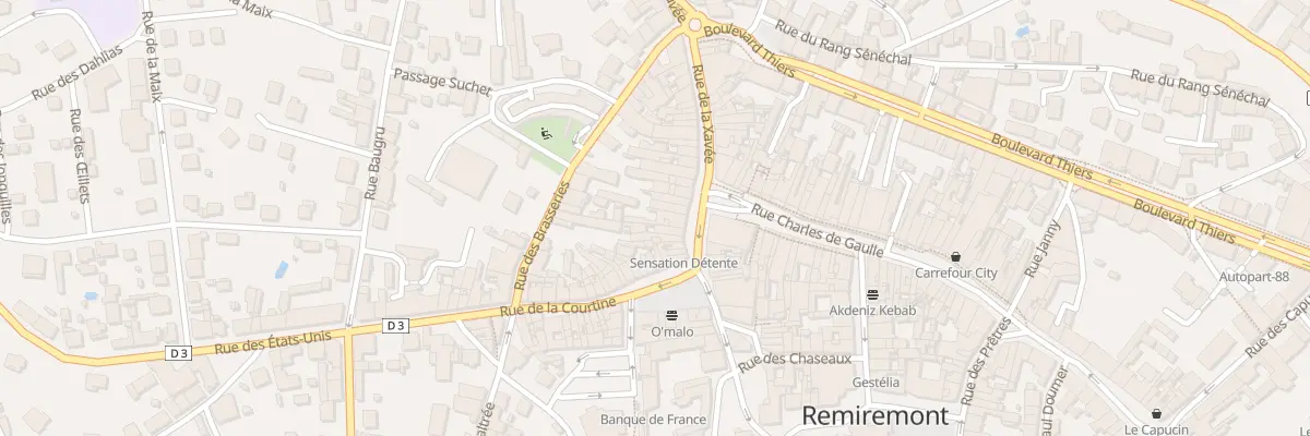 Plan du 11 Rue de la Xavée à Remiremont