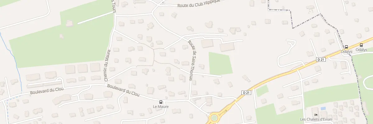 Plan du 14 Rte De Saint Thomas à Évian-les-Bains