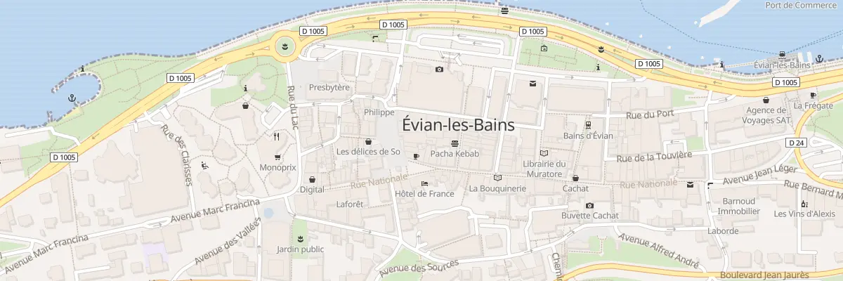 Plan du 6 Pl Charles De Gaulle à Évian-les-Bains