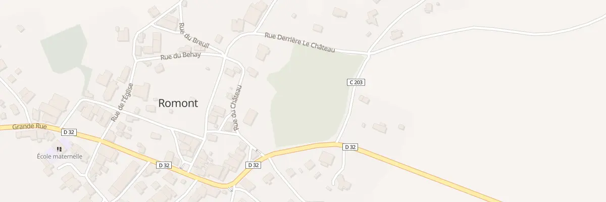 Plan du 6 Rue du Château à Romont