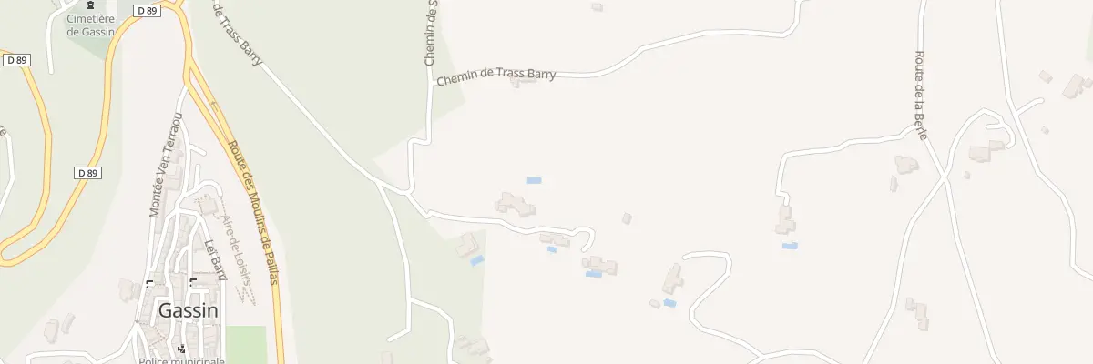 Plan du 528 Che de Tras Barry à Gassin