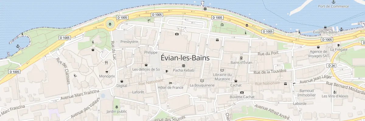 Plan du 5 Rue Du Theatre à Évian-les-Bains