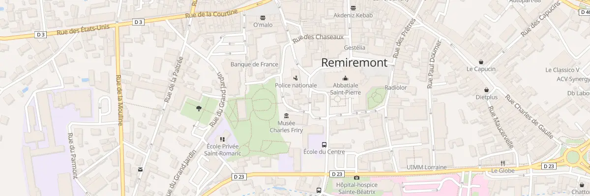 Plan du 18 Pl Henri Utard à Remiremont