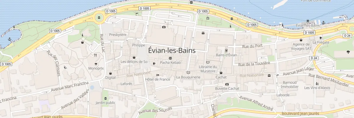 Plan du 2 Rue Du Theatre à Évian-les-Bains