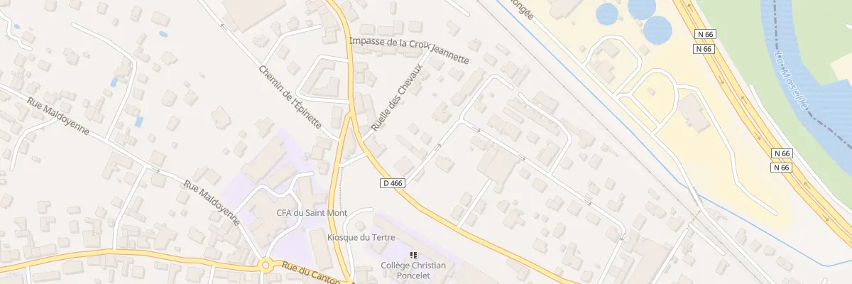 Plan du 28 Rue des Rosiers à Remiremont