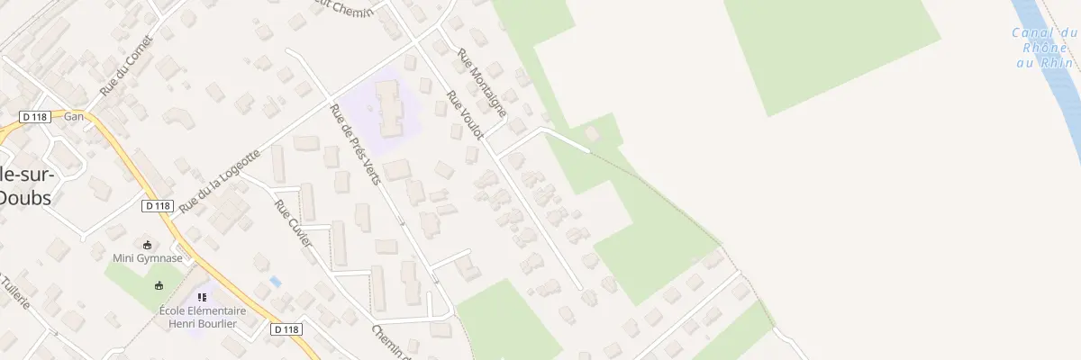 Plan du 21B Rue Voulot à L’Isle-sur-le-Doubs