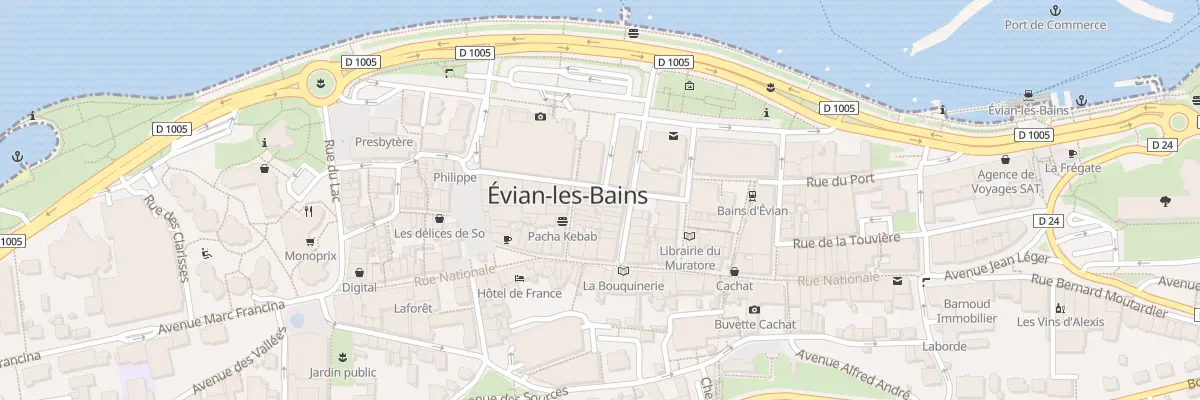 Plan du 5 Rue Du Casino à Évian-les-Bains