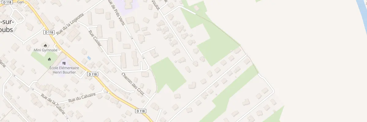 Plan du 40B Rue Voulot à L’Isle-sur-le-Doubs