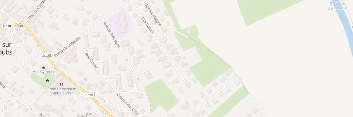 Plan du 25A Rue Voulot à L’Isle-sur-le-Doubs