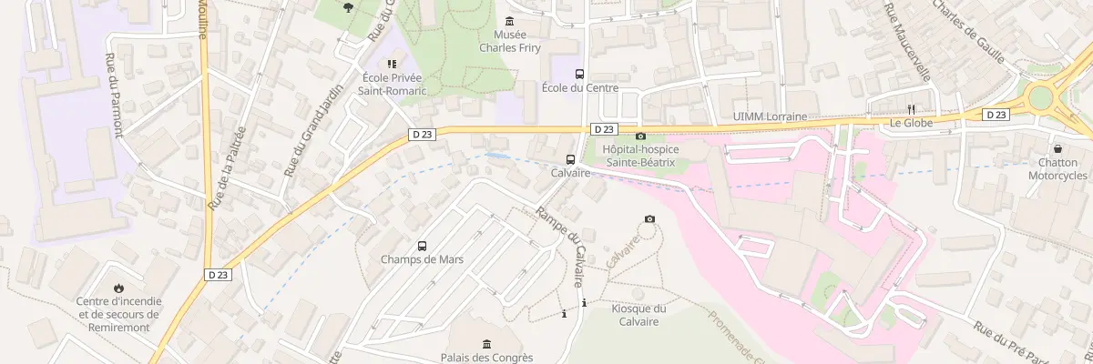 Plan du 6 Av du Calvaire à Remiremont