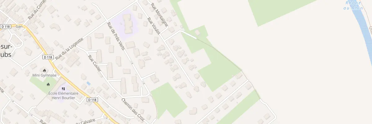 Plan du 25B Rue Voulot à L’Isle-sur-le-Doubs