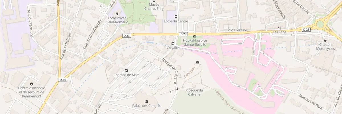 Plan du 5 Av du Calvaire à Remiremont