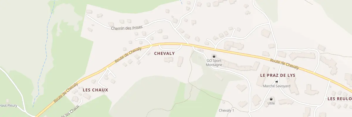Plan du 1323 Rte de Chevaly à Taninges