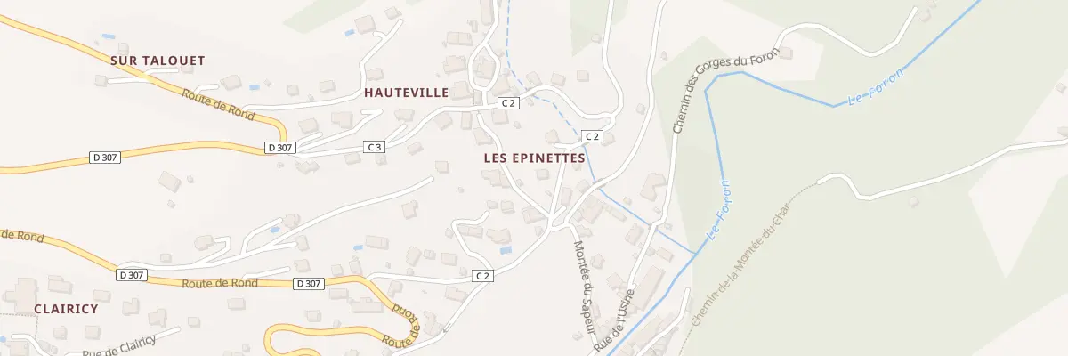 Plan du 39 Rte de sur Magnin à Taninges
