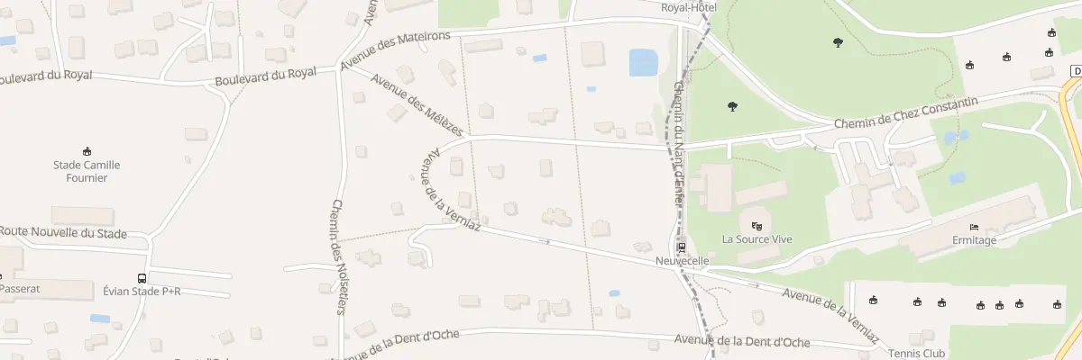 Plan du 6 Av Des Melezes à Évian-les-Bains