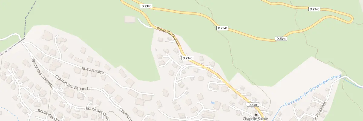 Plan du 5992 Rte du Granon à Saint-Chaffrey