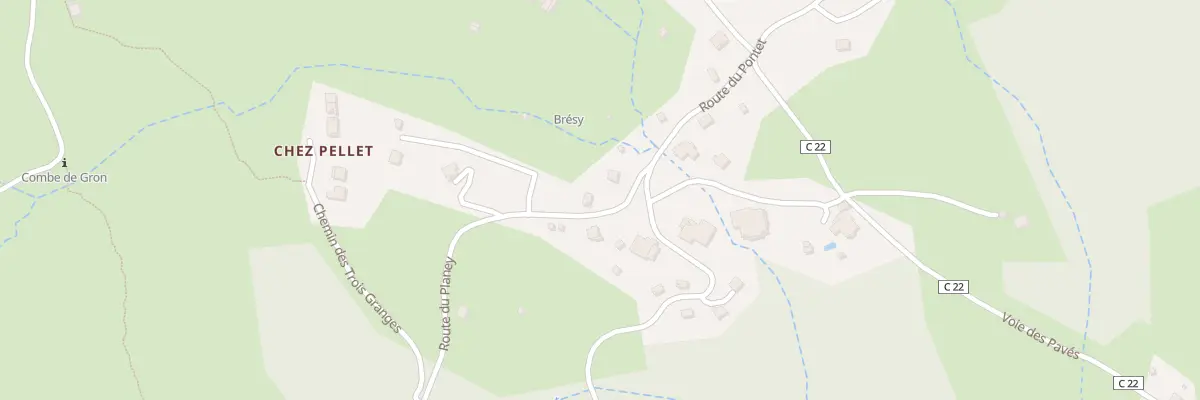 Plan du 64 Rte du Planey à Taninges
