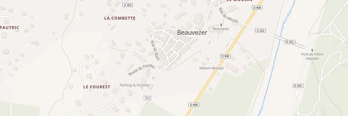 Plan du 5217 Le Village à Beauvezer