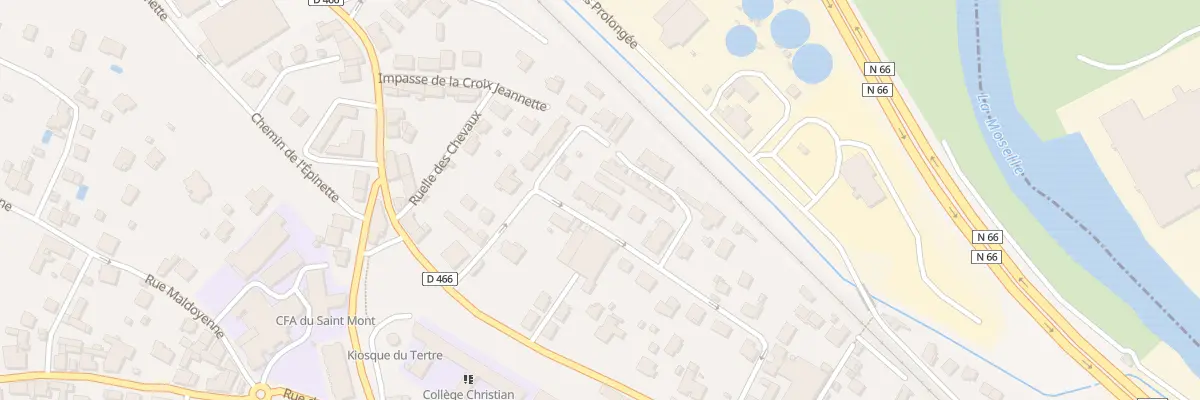 Plan du 20 Rue des Rosiers à Remiremont