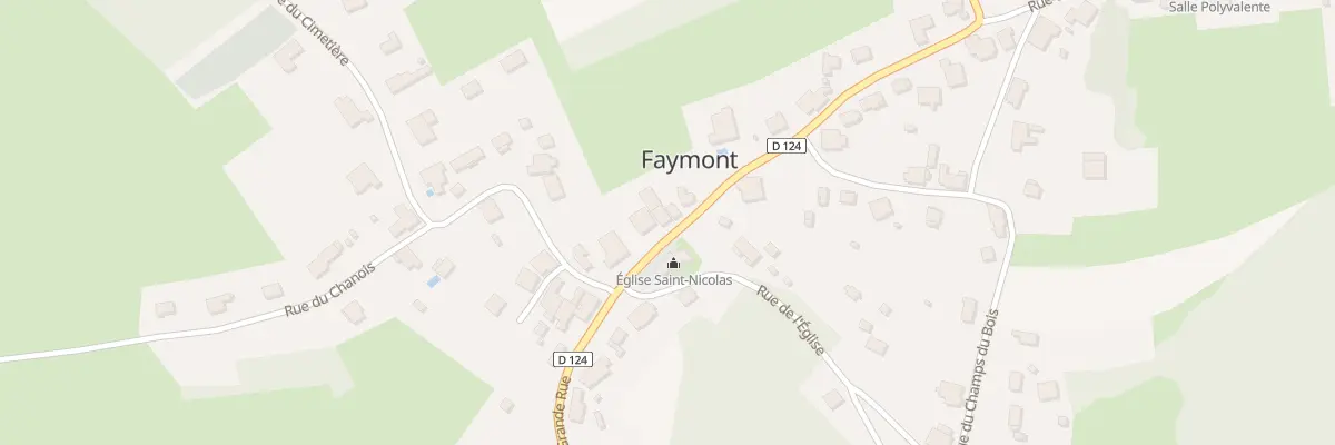 Plan du 15 Rue Grande Rue à Faymont