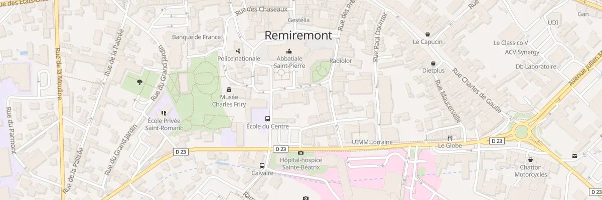 Plan du 9 Pl de Mesdames à Remiremont