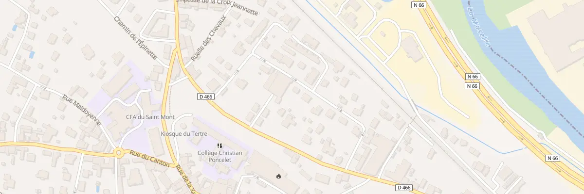 Plan du 15 Rue des Rosiers à Remiremont