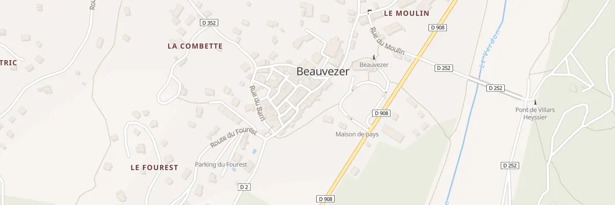 Plan du 5175 Le Village à Beauvezer