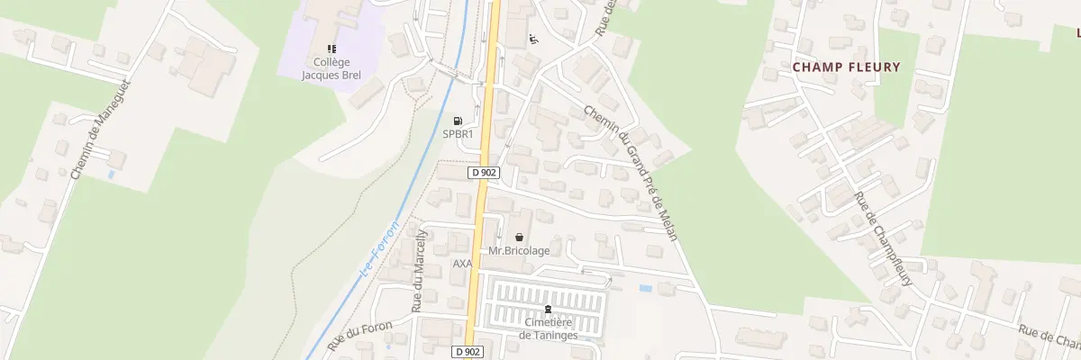 Plan du 39 Rue béatrix de faucigny à Taninges